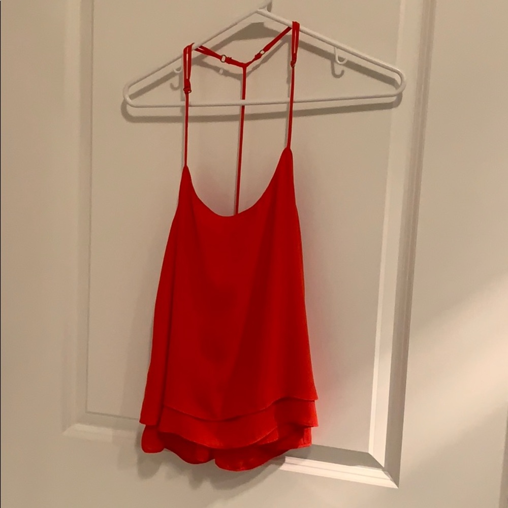 Show me your mumu T back top in red